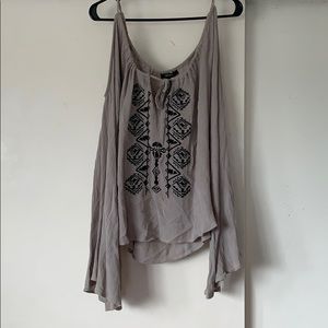 Shoulder Cut-Out Blouse